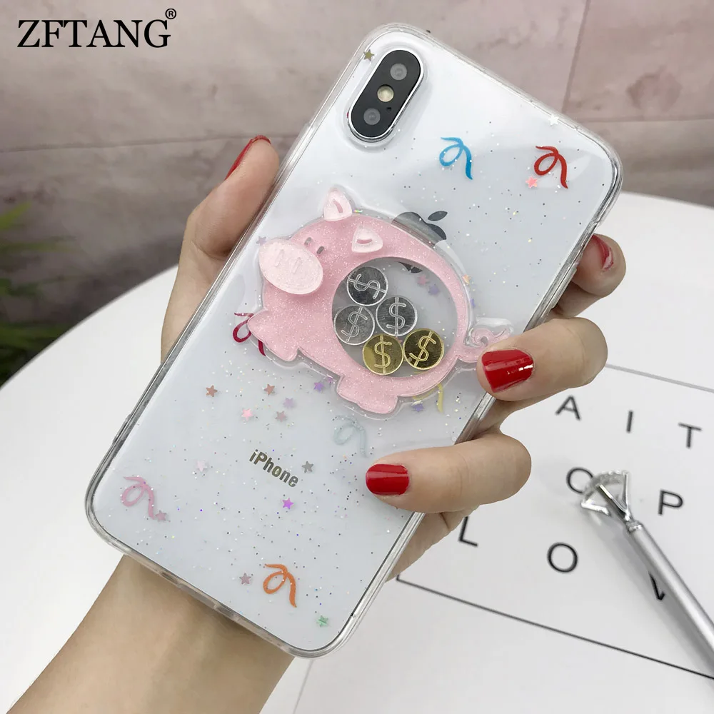 3D Cute Cartoon Funny Pig Cases For iphone XS Max XR X 7 6 6S 8 Plus Glitter Soft TPU Silicone Cover For iphone XS Max Case Capa
3D Cute Cartoon Funny Pig Cases For iphone XS Max XR X 7 6 6S 8 Plus Glitter Soft TPU Silicone Cover For iphone XS Max Case Capa