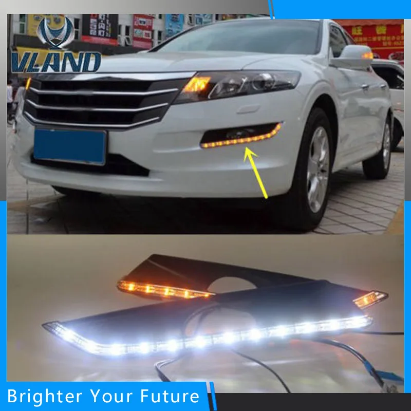 2Pcs White+Yellow Lamp Daytime Running Light DRL for HONDA Crosstour 2011 2012 2013 auto daylight turn signal fog lamp
2Pcs White+Yellow Lamp Daytime Running Light DRL for HONDA Crosstour 2011 2012 2013 auto daylight turn signal fog lamp