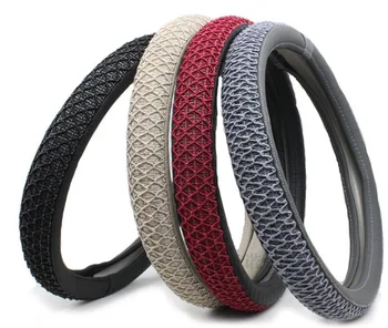 Summer ice silk steering wheel cover 38 cm diameter environmentally friendly plastic aprons car ice silk Non-slip cover
Summer ice silk steering wheel cover 38 cm diameter environmentally friendly plastic aprons car ice silk Non-slip cover