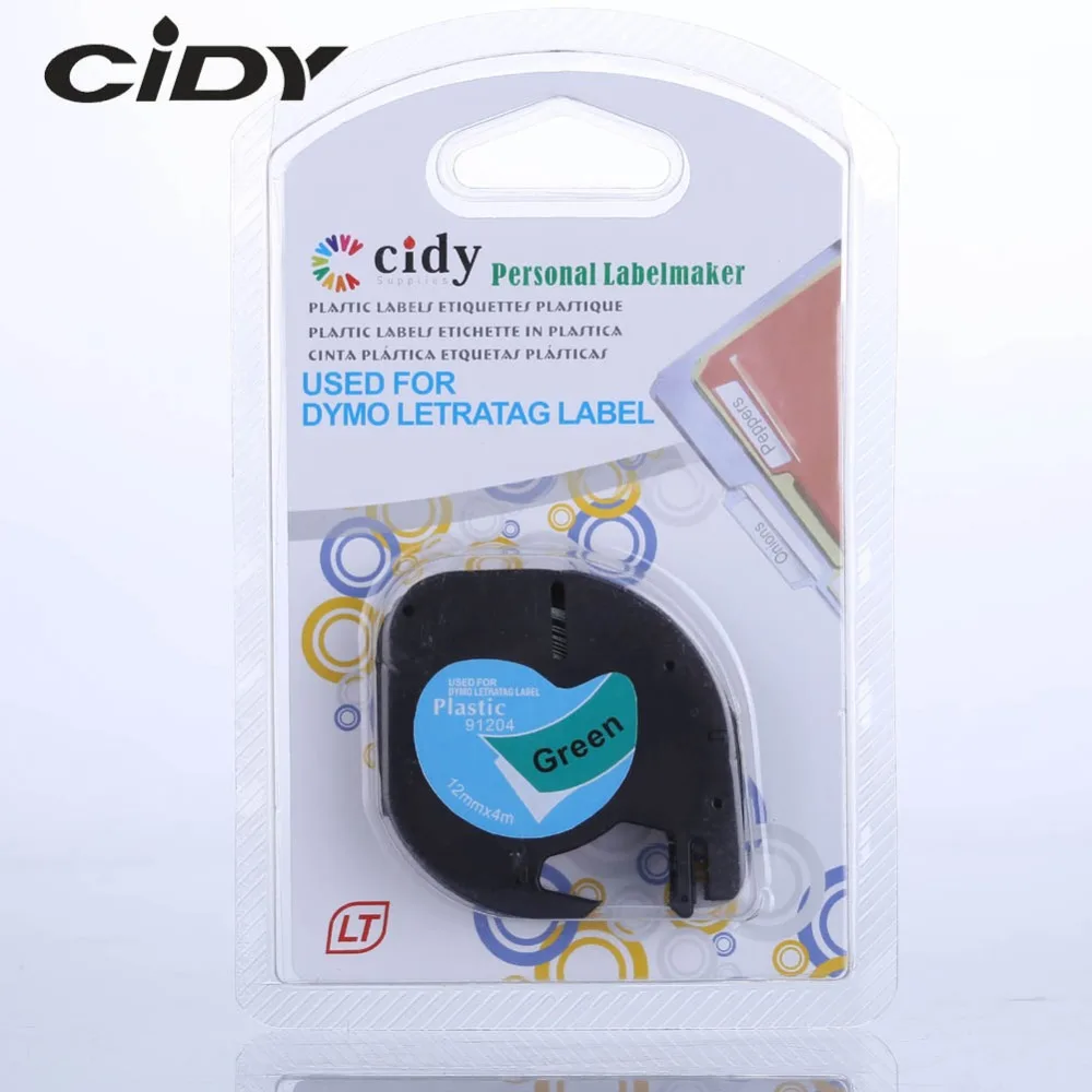 CIDY Compatible 12mm Black on green LT 91204 91334 LT91204 Compatible for Dymo Letratag plastic Laminated Tape for LT-100H
CIDY Compatible 12mm Black on green LT 91204 91334 LT91204 Compatible for Dymo Letratag plastic Laminated Tape for LT-100H