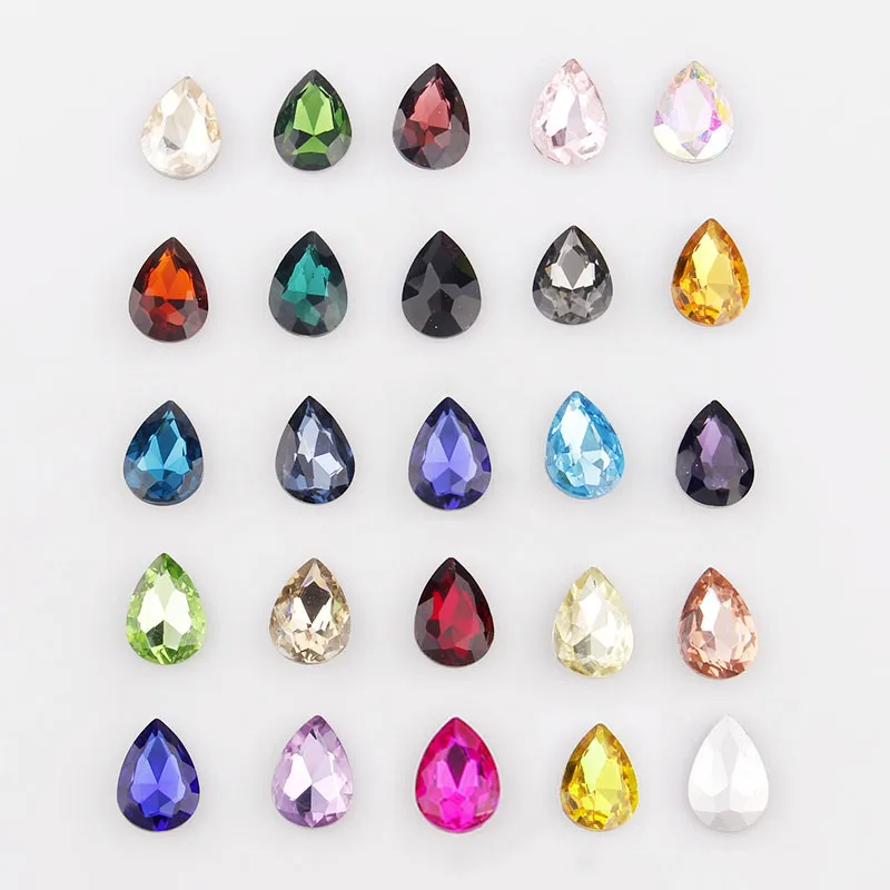 20Pcs 7x10mm Mix Color Teardrop Pointed back Crystal Fancy Stone Glass Stones For DIY Wedding Dress Jewelry Stones Beads
20Pcs 7x10mm Mix Color Teardrop Pointed back Crystal Fancy Stone Glass Stones For DIY Wedding Dress Jewelry Stones Beads