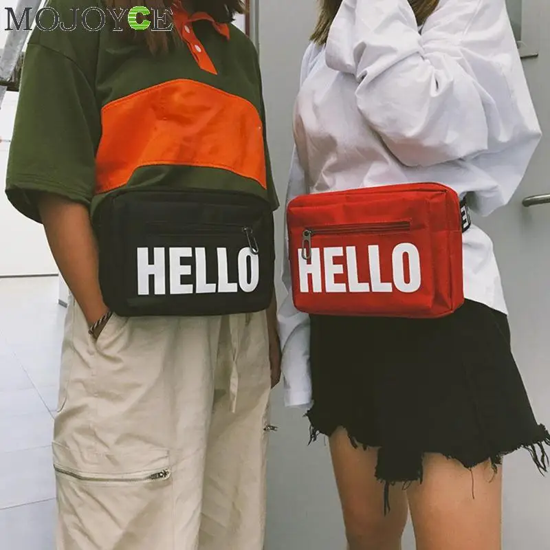 2018 HELLO Letters Print Women Waist Pack High Fashion Female Canvas Fanny Pack Shoulder Chest Pouch Casual Belt Bag Heuptas
2018 HELLO Letters Print Women Waist Pack High Fashion Female Canvas Fanny Pack Shoulder Chest Pouch Casual Belt Bag Heuptas