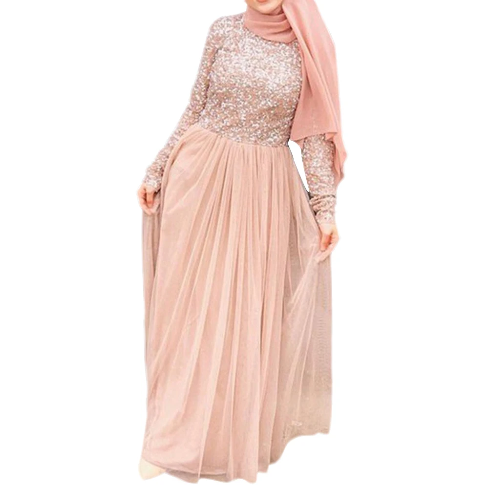 Long Sleeve Solid Draped Evening Muslim Maxi Gift Slim Summer Vacation Casual Party Crew Neck Women Dress
Long Sleeve Solid Draped Evening Muslim Maxi Gift Slim Summer Vacation Casual Party Crew Neck Women Dress