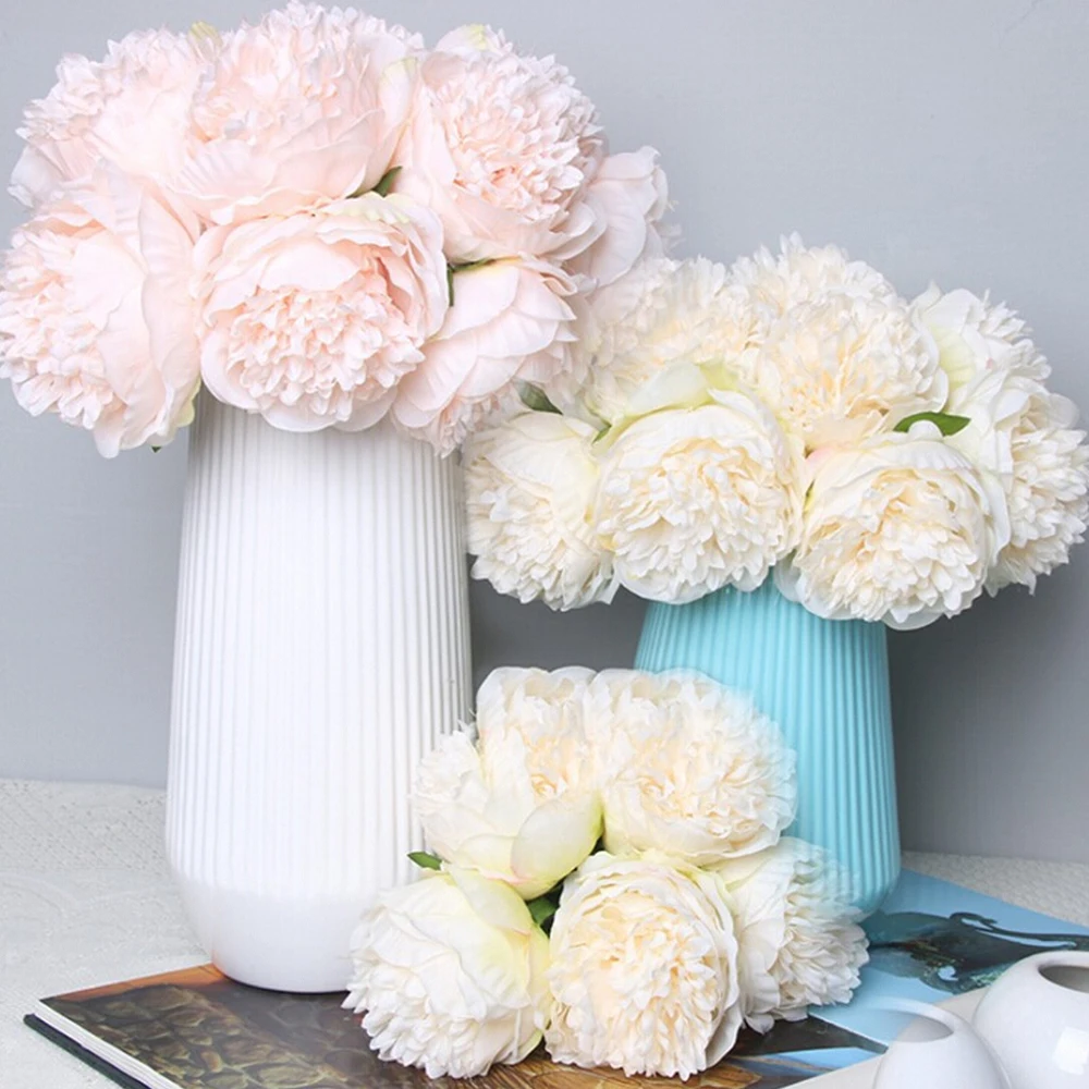 5 Heads Peony Artificial Flower Christmas Home Decoration Silk Real Touch Peony Fake Flower Wedding Party New Year Gift Floral
5 Heads Peony Artificial Flower Christmas Home Decoration Silk Real Touch Peony Fake Flower Wedding Party New Year Gift Floral