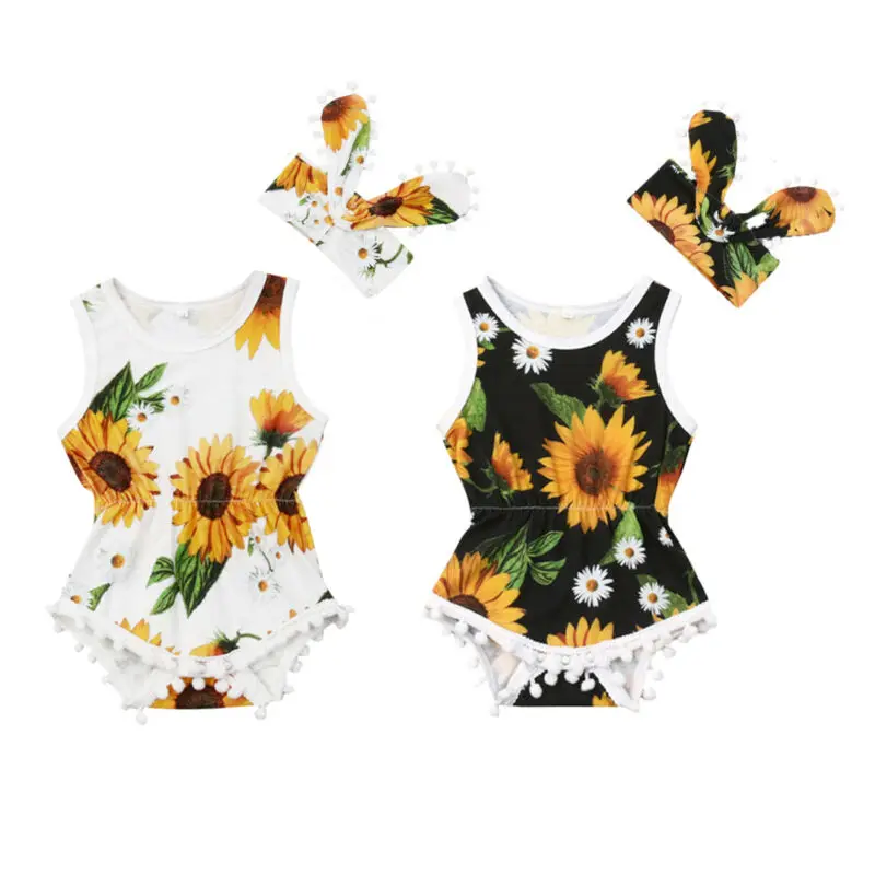 0-24M Toddler Kid Baby Girl Boys Summer Bodysuits Clothes Sunflower Sleeveless Tassel Jumpsuit Outfit Set
0-24M Toddler Kid Baby Girl Boys Summer Bodysuits Clothes Sunflower Sleeveless Tassel Jumpsuit Outfit Set