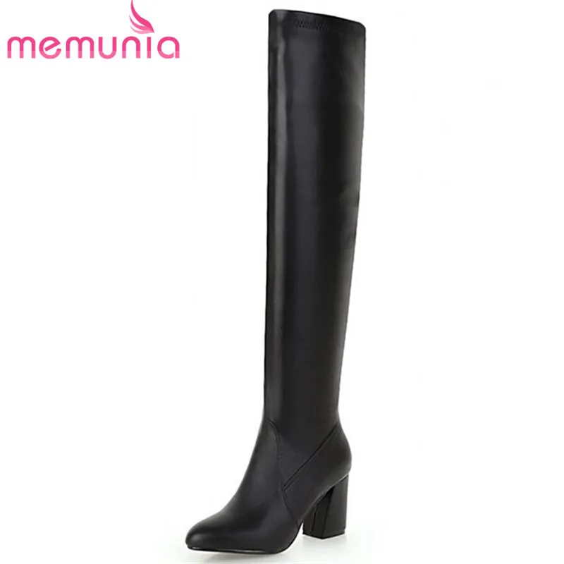 MEMUNIA 2020 new arrival pu pointed toe autumn winter women boots slip on fashion high heels shoes sexy prom thigh high boots
MEMUNIA 2020 new arrival pu pointed toe autumn winter women boots slip on fashion high heels shoes sexy prom thigh high boots