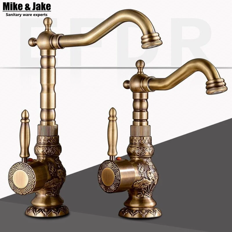 New Arrivel Home decoration Single Handle Bathroom Sink Mixer Faucet crane tap Antique faucet Brass Hot and Cold Water
New Arrivel Home decoration Single Handle Bathroom Sink Mixer Faucet crane tap Antique faucet Brass Hot and Cold Water