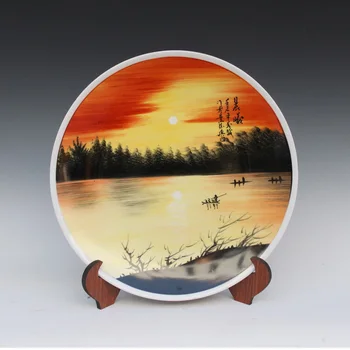 Antique Inmitation Ceramic Porcelain Decoration Plate / Dish Artistic Collection with Handpainted Sunrise Scenery Painting
Antique Inmitation Ceramic Porcelain Decoration Plate / Dish Artistic Collection with Handpainted Sunrise Scenery Painting