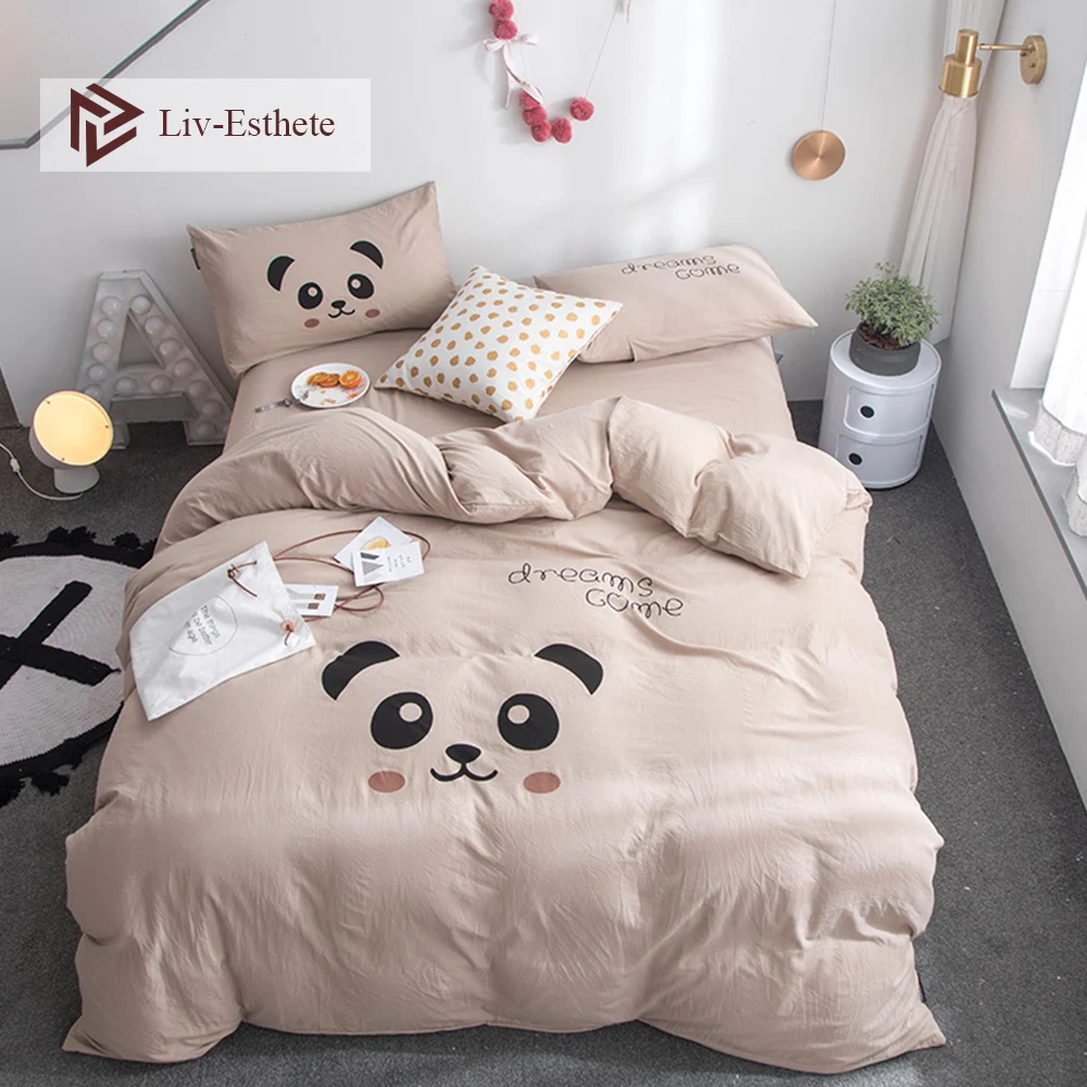 Liv-Esthete Fashion Hot Sale Funny Panda Cartoon Bedding Set Soft Duvet Cover Flat Sheet Pillowcase Double Queen King Bed Linen
Liv-Esthete Fashion Hot Sale Funny Panda Cartoon Bedding Set Soft Duvet Cover Flat Sheet Pillowcase Double Queen King Bed Linen