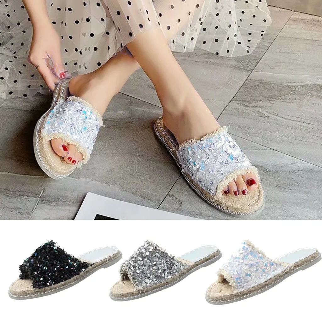 Women's Bohemia Bling Crystal Flat Sandals Summer Open Toe Flips Flops Slippers Beach Shoes Flat Non-Slip Sandals Zapatos mujer
Women's Bohemia Bling Crystal Flat Sandals Summer Open Toe Flips Flops Slippers Beach Shoes Flat Non-Slip Sandals Zapatos mujer