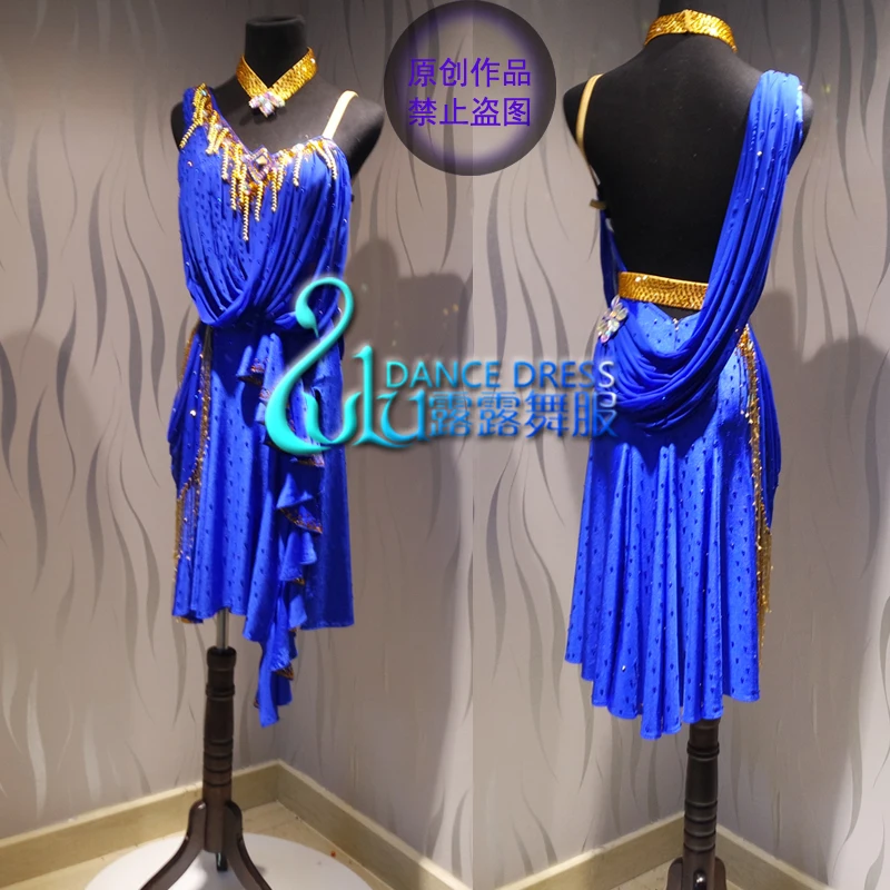 Latin Ballroom Dance Dress Latin dance dress latin dance dress Ballroom Latin Dance Competition Sapphire blue mesh fabric
Latin Ballroom Dance Dress Latin dance dress latin dance dress Ballroom Latin Dance Competition Sapphire blue mesh fabric