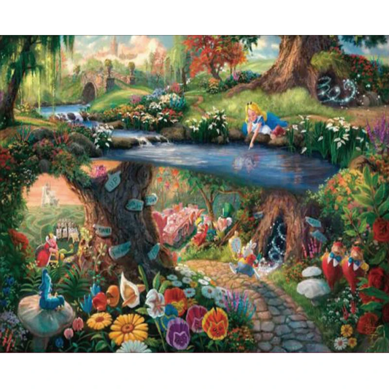 Full Square 5D diy hand made diamond embroidery painting exquisite stitch tool Alice in Wonderland picture home decor
Full Square 5D diy hand made diamond embroidery painting exquisite stitch tool Alice in Wonderland picture home decor