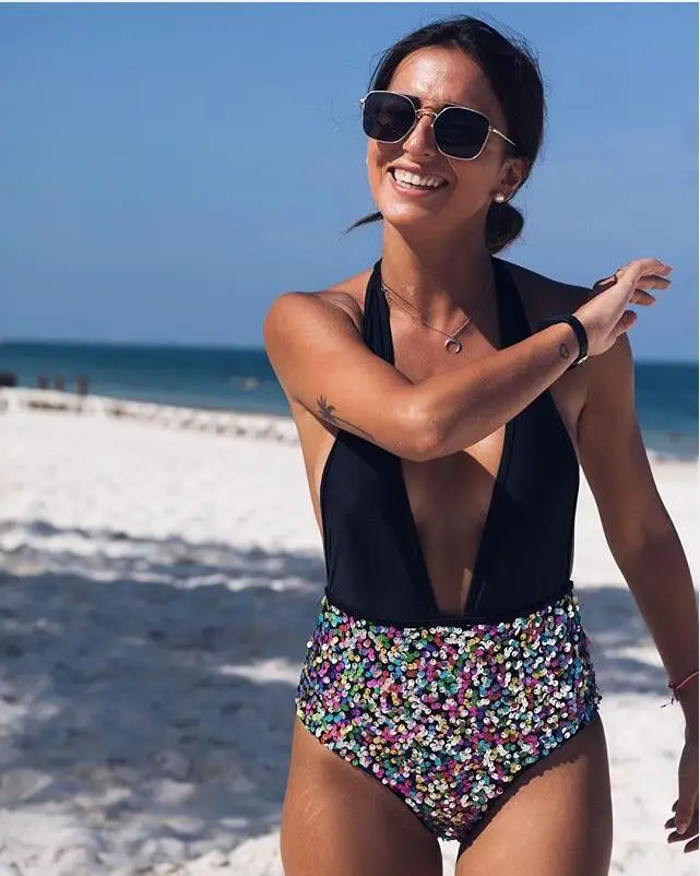 2017 Sexy One Piece Swimsuit Women Swimwear Sequins Bathing Suit Bandage Bodysuit Monokini Bathing Suit Monokini Swimsuit
2017 Sexy One Piece Swimsuit Women Swimwear Sequins Bathing Suit Bandage Bodysuit Monokini Bathing Suit Monokini Swimsuit