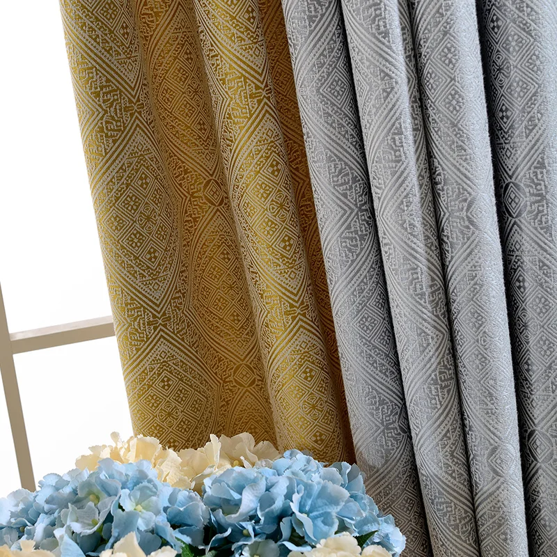 Custom curtains luxury Chinese Stitching Embroidery Nordic Jacquard thick grey cloth blackout curtain tulle drapes N412
Custom curtains luxury Chinese Stitching Embroidery Nordic Jacquard thick grey cloth blackout curtain tulle drapes N412