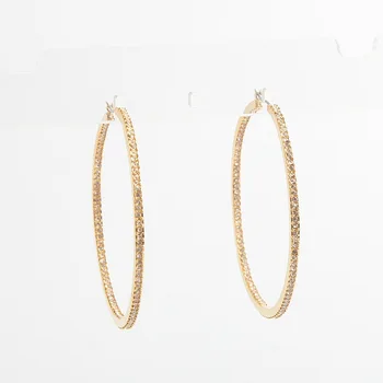 American low-key luxury full-drilled ear circle embedded jewel earrings female
American low-key luxury full-drilled ear circle embedded jewel earrings female