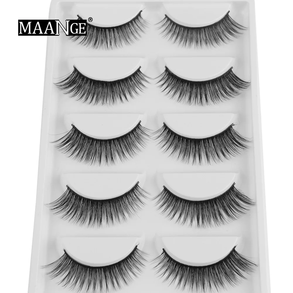 MAANGE New 5 Pairs 3D Mink Hair False Eyelashes Natural Long Soft Reusable Thick lashes Handmade Extension Make Up Beauty Tools
MAANGE New 5 Pairs 3D Mink Hair False Eyelashes Natural Long Soft Reusable Thick lashes Handmade Extension Make Up Beauty Tools