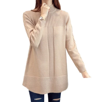 Autumn Winter Women Long Sleeve Half Turtleneck Knitted Sweater And Pullovers Ladies Casual Tricot Bottoming Tops Jumper O427
Autumn Winter Women Long Sleeve Half Turtleneck Knitted Sweater And Pullovers Ladies Casual Tricot Bottoming Tops Jumper O427