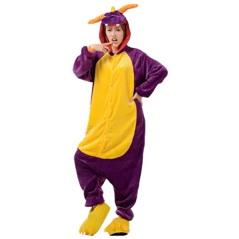 Unisex Adult Cosplay Supply Purple Dragon Animal Pajamas Flannel Onesie Night One Peice Suit Hooded
Unisex Adult Cosplay Supply Purple Dragon Animal Pajamas Flannel Onesie Night One Peice Suit Hooded