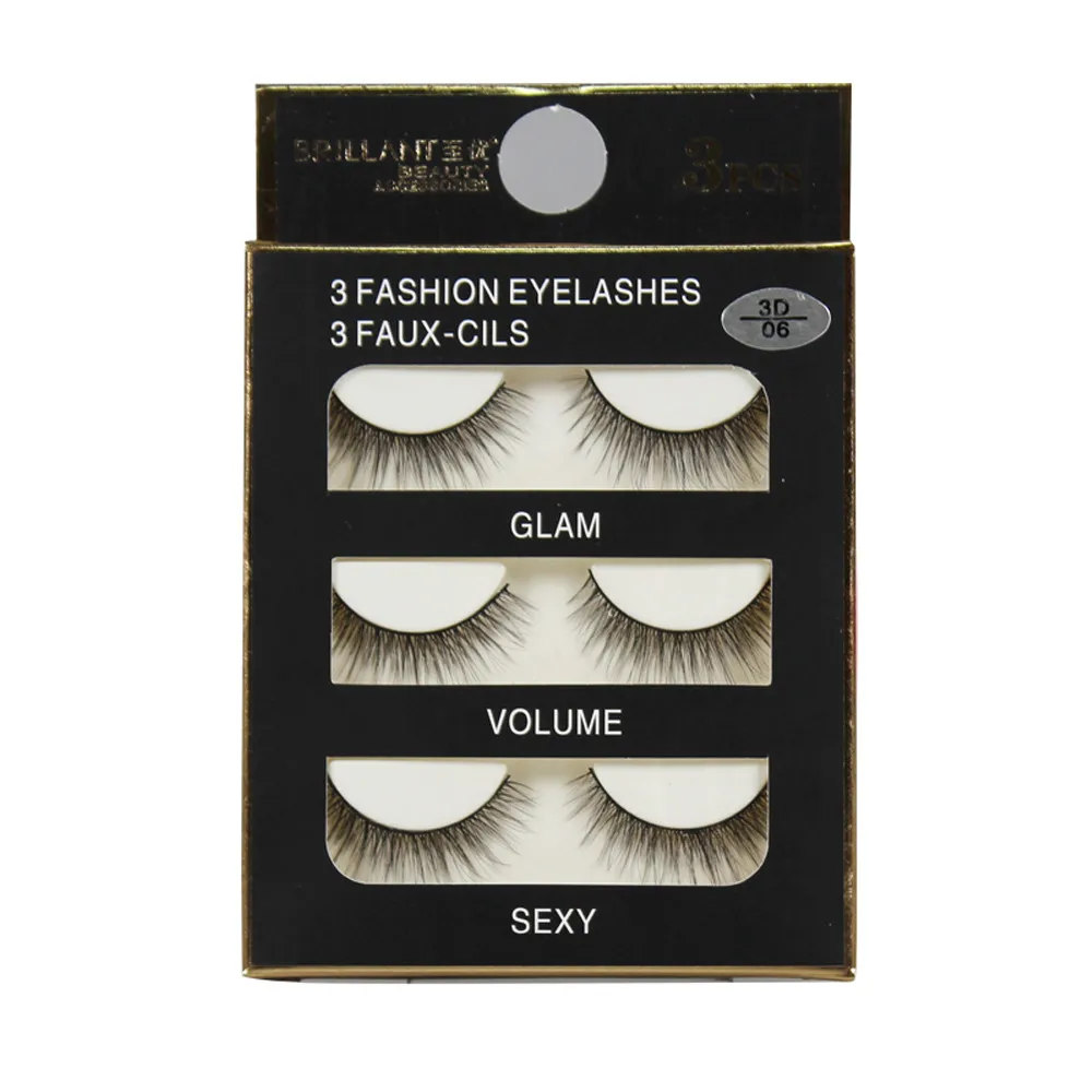 Fake Lashes 3 Pairs 3D Long False Eyelashes Makeup Natural Fake Thick Black Eye Lashes Drop Shipping
Fake Lashes 3 Pairs 3D Long False Eyelashes Makeup Natural Fake Thick Black Eye Lashes Drop Shipping