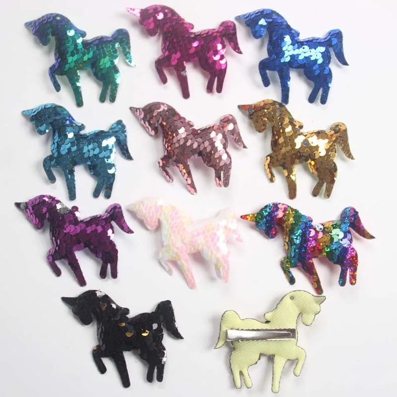 10colors Girls Unicorn Sequin Barrettes shining colorful hairpins Kids Cartoon hair clips 6*9cm
10colors Girls Unicorn Sequin Barrettes shining colorful hairpins Kids Cartoon hair clips 6*9cm