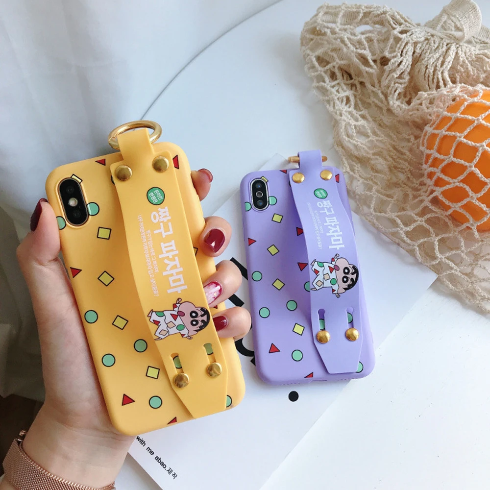 Crayon Shin Chan Phone Cases For iPhone X 6 6s Plus 7 8 Plus Case Wrist Band Finger Ring Holder Brown Bear Silicone Covers SH46
Crayon Shin Chan Phone Cases For iPhone X 6 6s Plus 7 8 Plus Case Wrist Band Finger Ring Holder Brown Bear Silicone Covers SH46