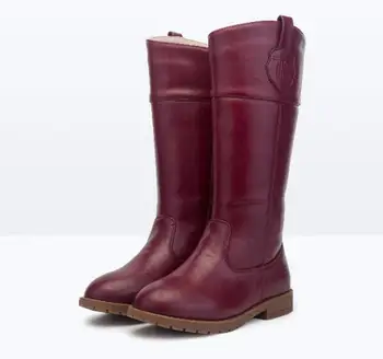 kids boots Knee length and velvet children totem leather high Thick warm winter children's rubber boots wine red
kids boots Knee length and velvet children totem leather high Thick warm winter children's rubber boots wine red