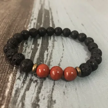 8MM Red J-asper Men Rock Lava Stretch bracelet Courage Man stone bracelet Mala Wrist Red Stone
8MM Red J-asper Men Rock Lava Stretch bracelet Courage Man stone bracelet Mala Wrist Red Stone