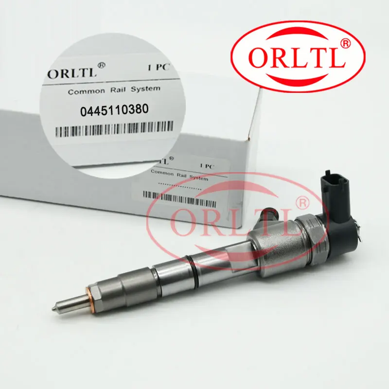 

ORLTL Common Rai lnjection Set 0445110380 Electronic Diesel Fuel Injectors 0 445 110 380 Injector Nozzle Assembly 0445 110 380