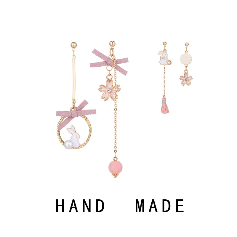 2019 New Sweet Simple Silver Women Dangle Earrings Flower Bunny Asymmetry Dangle Earrings Classic Fashion jewelry
2019 New Sweet Simple Silver Women Dangle Earrings Flower Bunny Asymmetry Dangle Earrings Classic Fashion jewelry