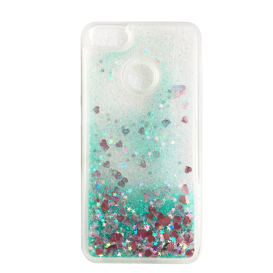 Soft TPU case For Fundas Huawei P9 Lite Mini case Huawei P9 Lite Mini Phone case Coque Glitter Liquid Silicone case cover Capa