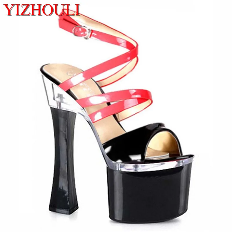 HOT SALE 18 cm sexy high heels sandals women 7 inch spool heels platform High-heeled shoes pole dancing Dance Shoes
HOT SALE 18 cm sexy high heels sandals women 7 inch spool heels platform High-heeled shoes pole dancing Dance Shoes