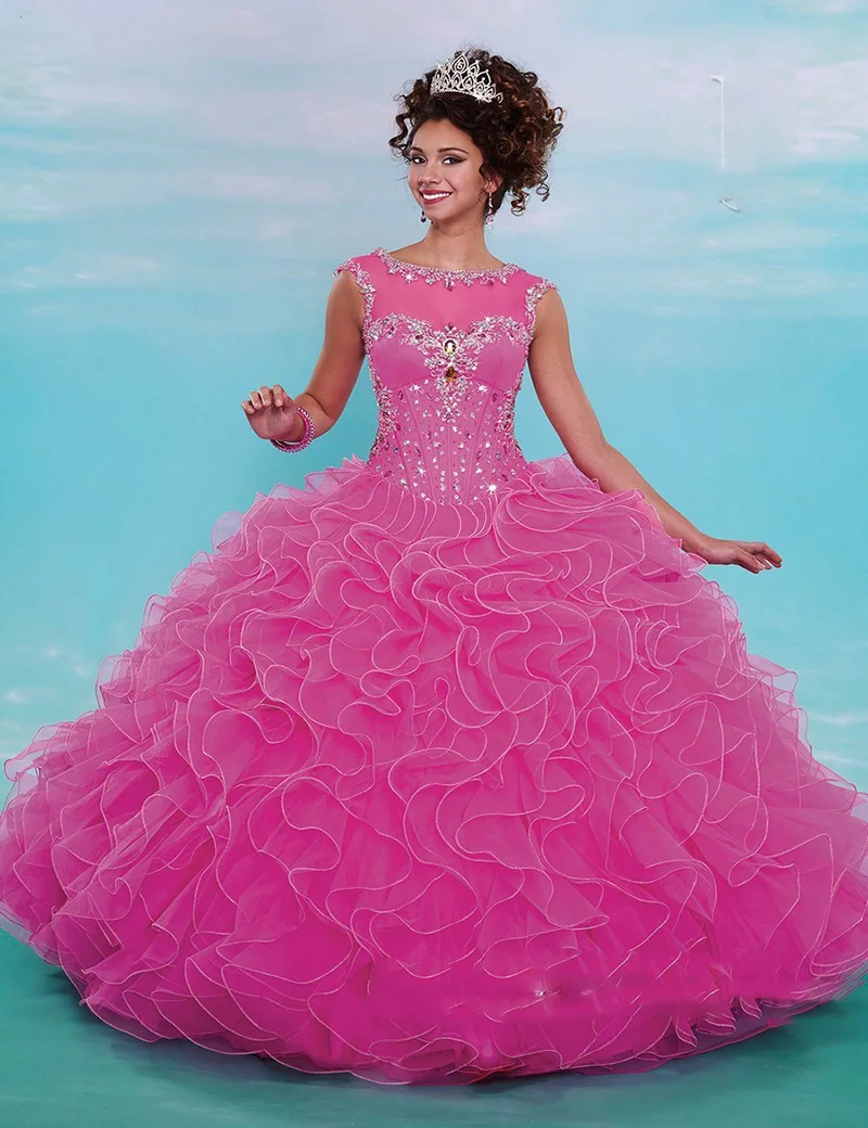 Quinceanera dresses pink and green 2017 Quinceanera dresses pink and green 2017