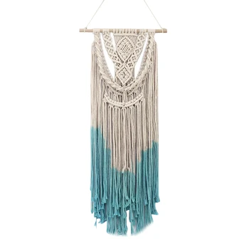 109*45cm Long Handmade Macrame Hanging Decorations Bohemia Handcraft Tassel Tapestry Background Wall Craft Decoration
109*45cm Long Handmade Macrame Hanging Decorations Bohemia Handcraft Tassel Tapestry Background Wall Craft Decoration