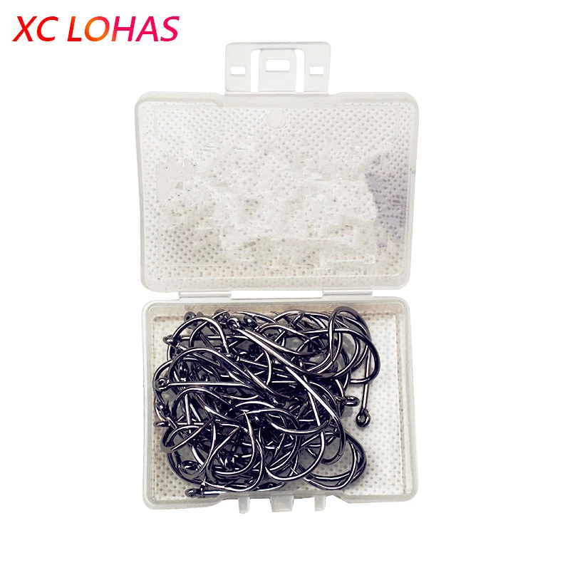 1 Box High Carbon Steel Circle Fishhooks #3-#15 Sharp Barbed Fishing Hooks in Plastic Tackle Box Fishing Accessories
1 Box High Carbon Steel Circle Fishhooks #3-#15 Sharp Barbed Fishing Hooks in Plastic Tackle Box Fishing Accessories