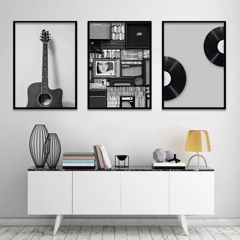 Vintage Style Black and White Guitar Music Prop Canvas Print Painting Wall Art Picture for Living Room Modern Home Decor Poster
Vintage Style Black and White Guitar Music Prop Canvas Print Painting Wall Art Picture for Living Room Modern Home Decor Poster