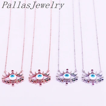 8Pcs New Colorful Cubic Zircon cz paved Eyes Necklace For Women shiney Cubic Zirconia pendant necklace
8Pcs New Colorful Cubic Zircon cz paved Eyes Necklace For Women shiney Cubic Zirconia pendant necklace