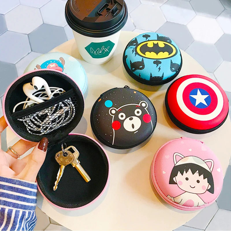Mini Cartoon Portable Case for Headphones Case Zippered Round Storage Hard Bag Headset Box For Earphone pouch Airpods Case
Mini Cartoon Portable Case for Headphones Case Zippered Round Storage Hard Bag Headset Box For Earphone pouch Airpods Case