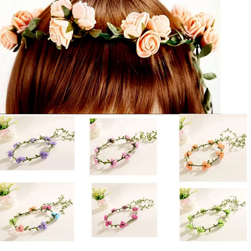 New Fashion Flower Wedding Bridal Wreath Bride Bridesmaid Cane Garland Bohemian Beach Head Band Hairdress Accessories
New Fashion Flower Wedding Bridal Wreath Bride Bridesmaid Cane Garland Bohemian Beach Head Band Hairdress Accessories