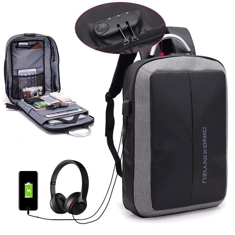 Black Anti Theft Laptop Backpack School Bag for Men Waterproof Oxford USB Charging Large Schoolbag Male College Bookbag Big 2019
Black Anti Theft Laptop Backpack School Bag for Men Waterproof Oxford USB Charging Large Schoolbag Male College Bookbag Big 2019