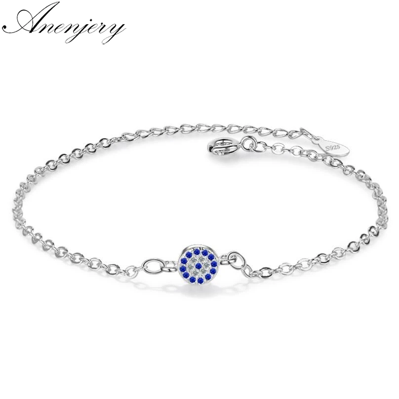 Anenjery Dazzling Micro-inlaid CZ Zircon Round Shape 925 Sterling Silver Bracelet For Women Best Gift S-B171
Anenjery Dazzling Micro-inlaid CZ Zircon Round Shape 925 Sterling Silver Bracelet For Women Best Gift S-B171