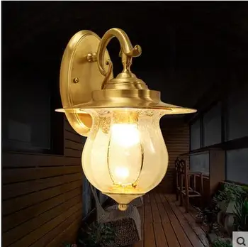 Outdoor Light Wall lamp full copper American glass lampshade aisle corridor garden lights outdoor waterproof balcony CL
Outdoor Light Wall lamp full copper American glass lampshade aisle corridor garden lights outdoor waterproof balcony CL