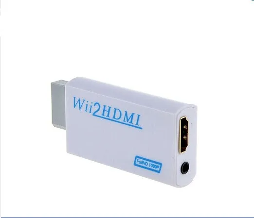 200PCS 3.5mm Audio Video Output 1080P HDTV Monitor For Wii to HDMI Wii2HDMI Adapter Converter | Электроника