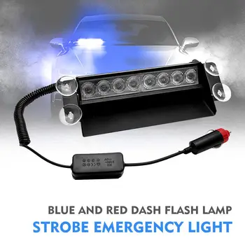 8 LEDs Blue Car Police Strobe 4 Sucker Flashing light 12V Warning Dash Emergency Lamp Day Running Flash Led Police Lights
8 LEDs Blue Car Police Strobe 4 Sucker Flashing light 12V Warning Dash Emergency Lamp Day Running Flash Led Police Lights