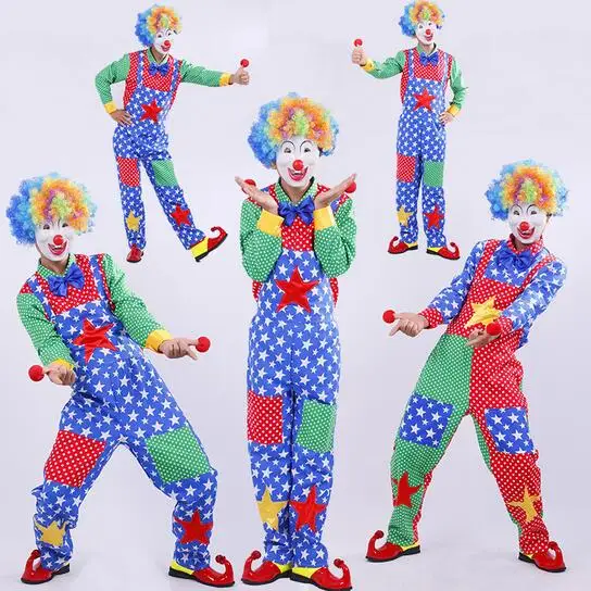 2017 Hot Superior quality Funny Clown Costume Adults Clown Halloween Cosplay Costume Clown Clothes Suit Clown props parts shoes
2017 Hot Superior quality Funny Clown Costume Adults Clown Halloween Cosplay Costume Clown Clothes Suit Clown props parts shoes