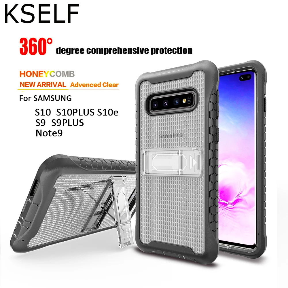 KSELF 360 сверхмощный Роскошный Жесткий Прочный чехол для Samsung Galaxy S10 S9 PLUS Note 9