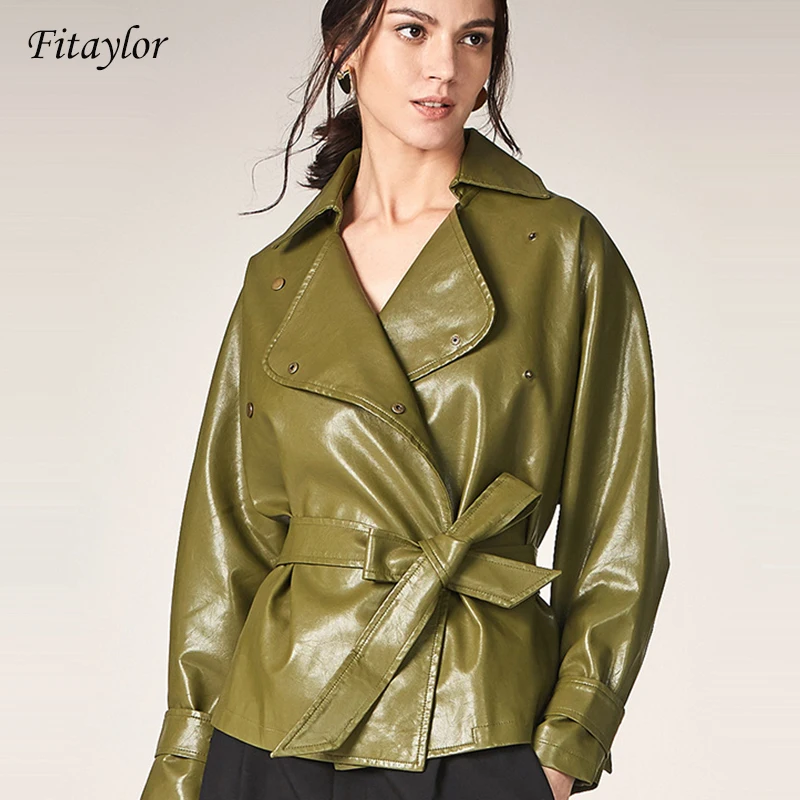 Fitaylor 2019 New Autumn Women Loose Washed Pu Leather Jacket Fashion Sashes Bright Colors Coats Ladies Basic Jackets Outwear
Fitaylor 2019 New Autumn Women Loose Washed Pu Leather Jacket Fashion Sashes Bright Colors Coats Ladies Basic Jackets Outwear