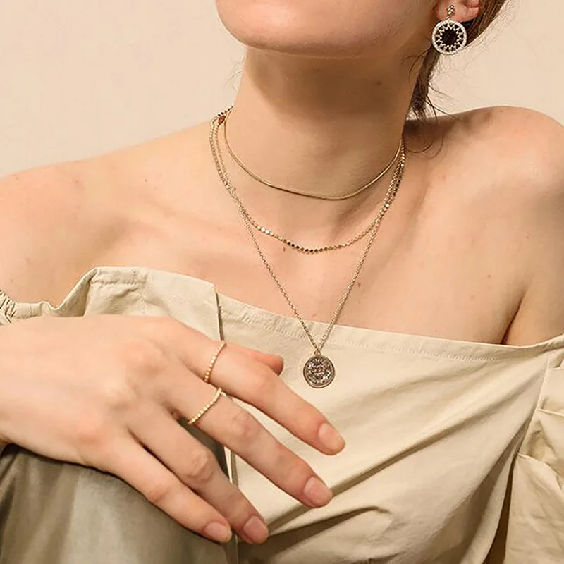 2019 Hip-Hop Multi-storey Necklace Collarbone Chain Fashion Accessories Double Chain Personality Unique Neck Jewelry for Women
2019 Hip-Hop Multi-storey Necklace Collarbone Chain Fashion Accessories Double Chain Personality Unique Neck Jewelry for Women