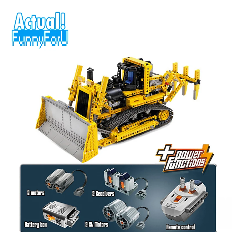 LEPIN 20008 Motorized Bulldozer Technic Building Blocks Bricks Toys For Children brinquedos 1384PCS Compatible legoINGly 8275
LEPIN 20008 Motorized Bulldozer Technic Building Blocks Bricks Toys For Children brinquedos 1384PCS Compatible legoINGly 8275