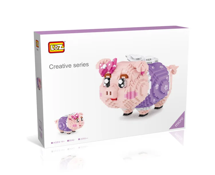 LOZ Diamond Block Piggy Model Bank Money Box Girl Animal Pig Nano Blocks Assembly Building Brick Auction Figure For Children Toy
LOZ Diamond Block Piggy Model Bank Money Box Girl Animal Pig Nano Blocks Assembly Building Brick Auction Figure For Children Toy