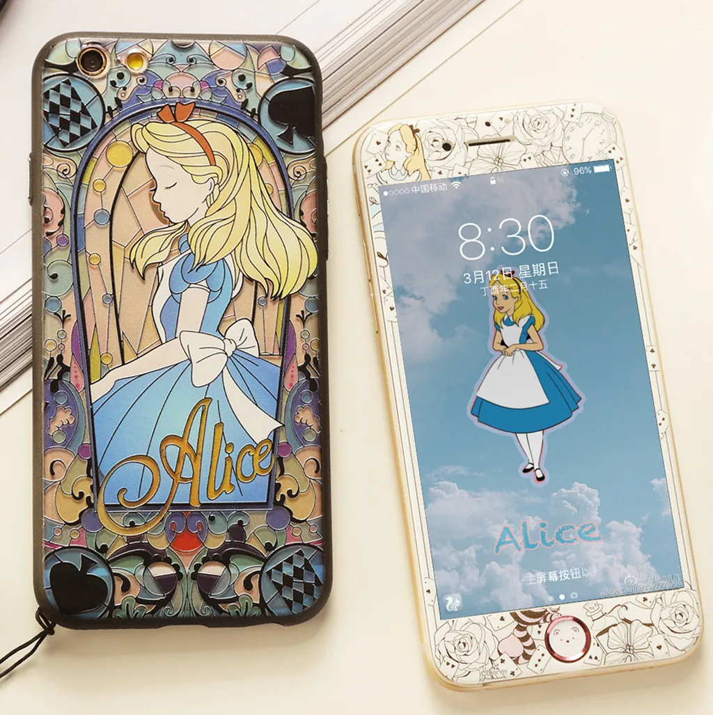 For iPhone 8/7 plus Pricess Case + Tempered Glass Screen film, Cute Mermaid Alice TPU Cover for iPhone 7 6 6S Plus fundas +strap
For iPhone 8/7 plus Pricess Case + Tempered Glass Screen film, Cute Mermaid Alice TPU Cover for iPhone 7 6 6S Plus fundas +strap